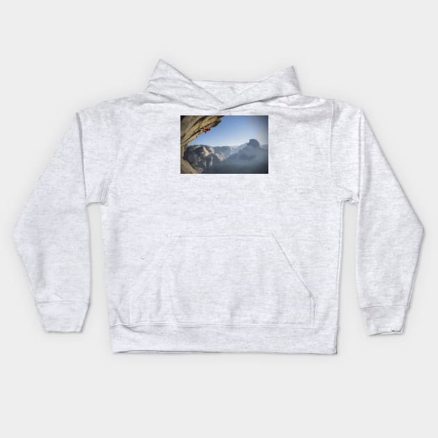 Alex Honnold Roof of Heaven Solo Painting Kids Hoodie by gktb